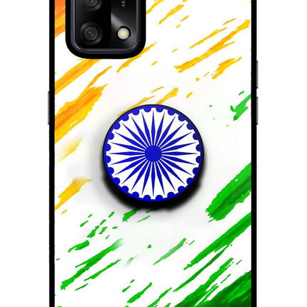 Indian Flag Ashoka Chakra Oppo F19/F19s Pop Case by Casekaro