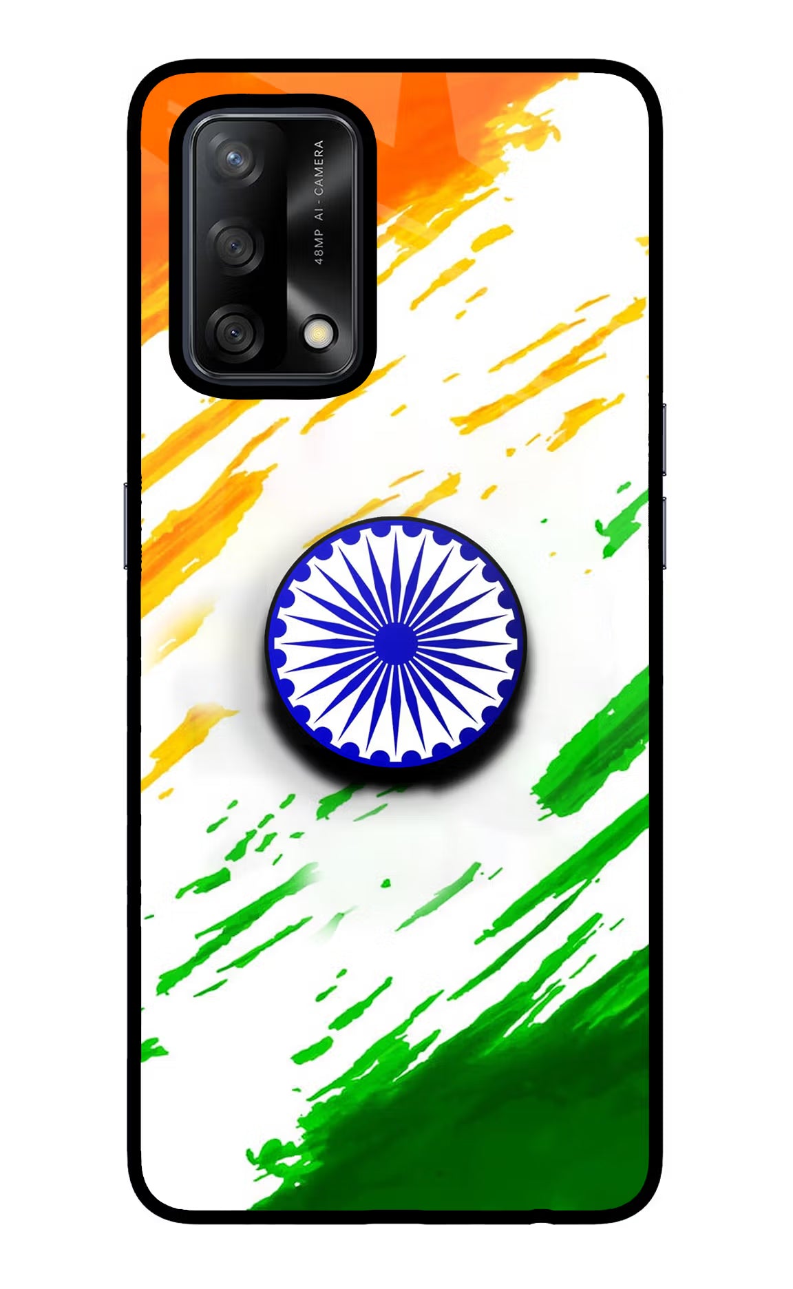 Indian Flag Ashoka Chakra Oppo F19/F19s Pop Case by Casekaro