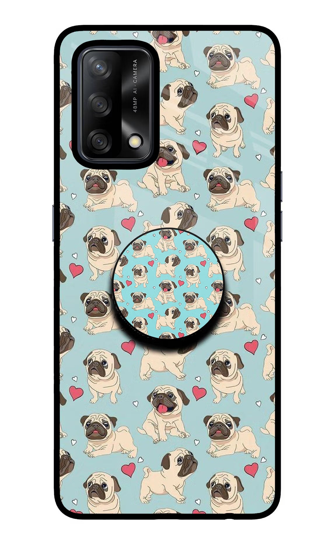 Pug Dog Oppo F19/F19s Pop Case by Casekaro