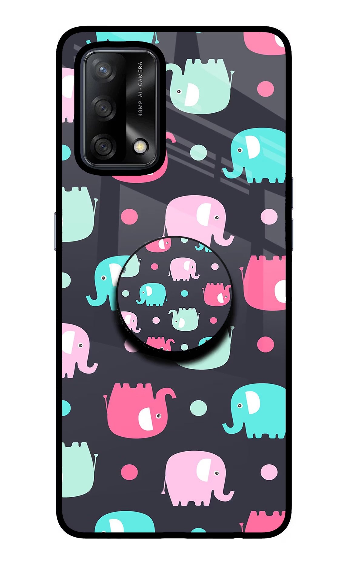 Baby Elephants Oppo F19/F19s Pop Case by Casekaro