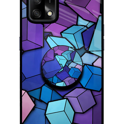 Cubic Abstract Oppo F19/F19s Pop Case by Casekaro