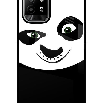 Panda Oppo F19 Pro+ Glass Case Back Cover by Casekaro