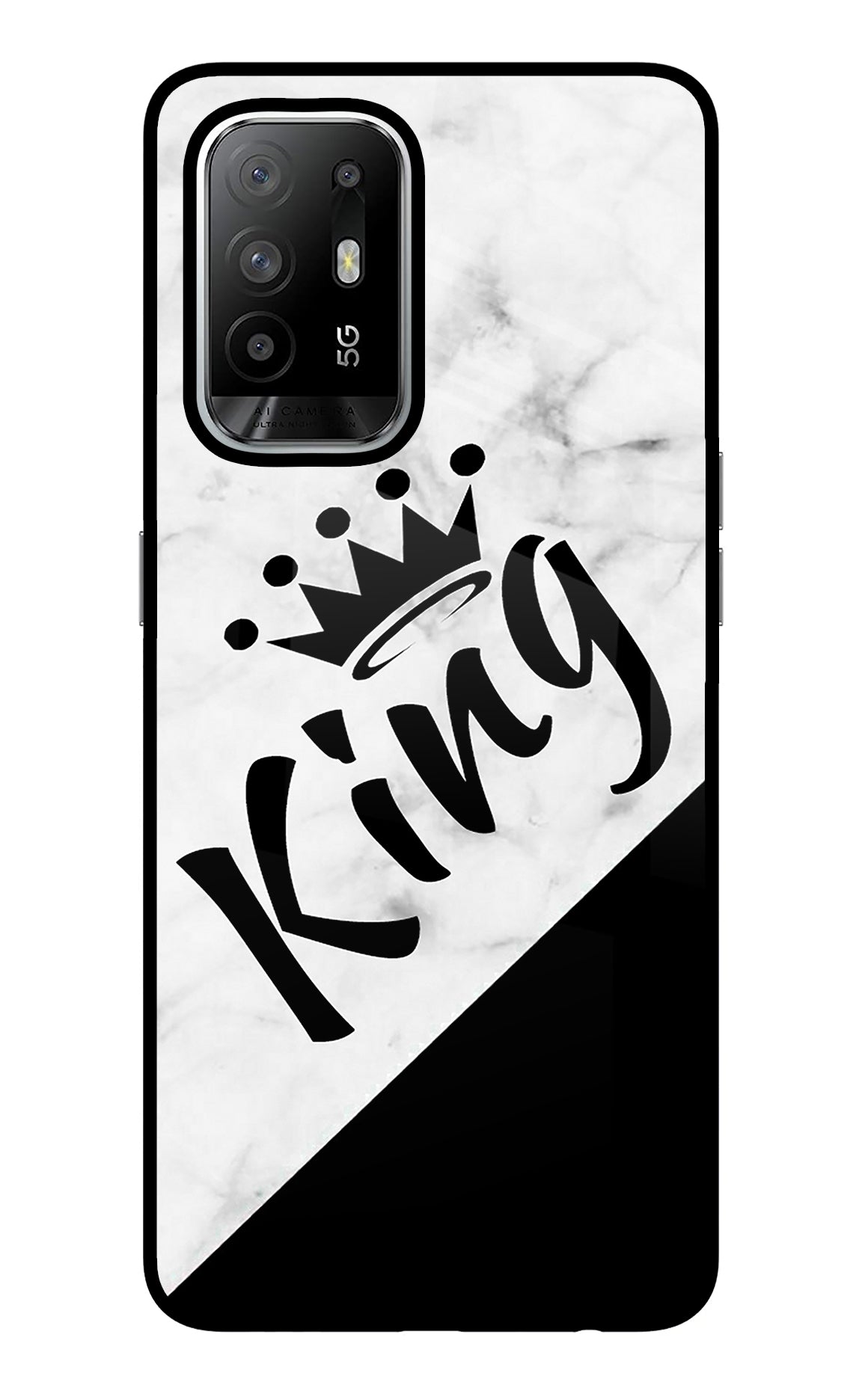 King Oppo F19 Pro+ Glass Case