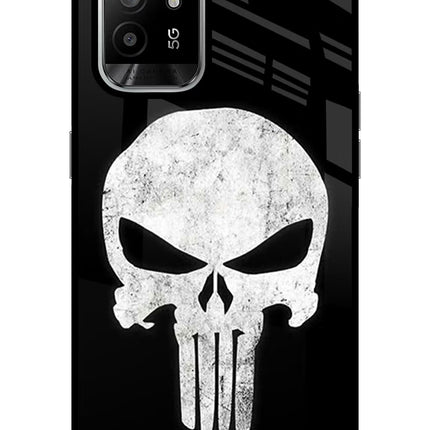 Punisher Skull Oppo F19 Pro+ Glass Case Back Cover by Casekaro