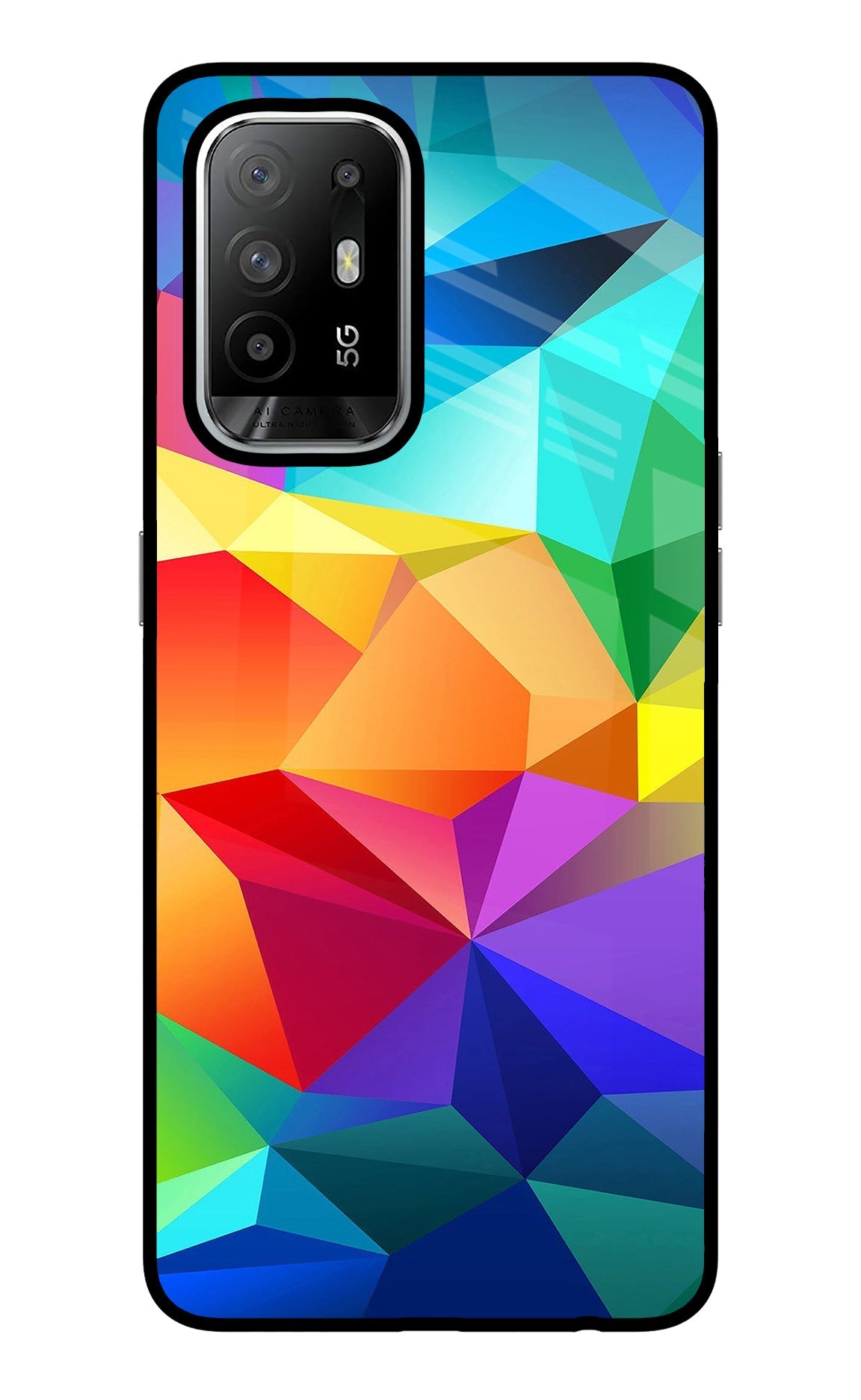 Abstract Pattern Oppo F19 Pro+ Back Cover