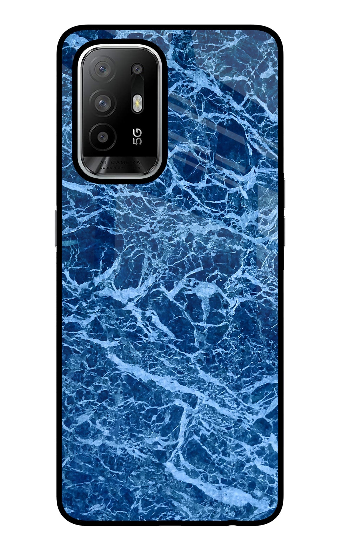 Blue Marble Oppo F19 Pro+ Glass Case