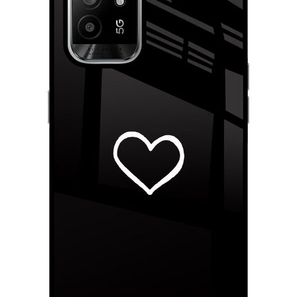 Heart Oppo F19 Pro+ Glass Case Back Cover by Casekaro