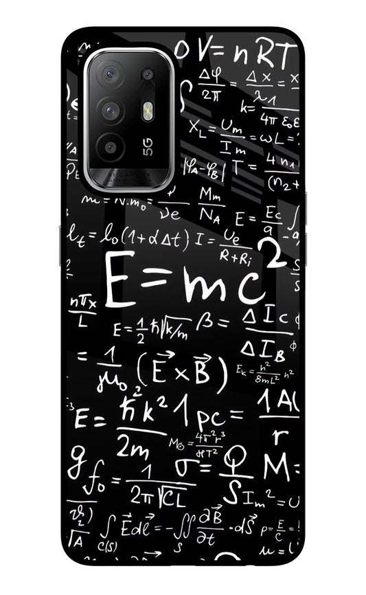 Physics Formula Oppo F19 Pro+ Glass Case