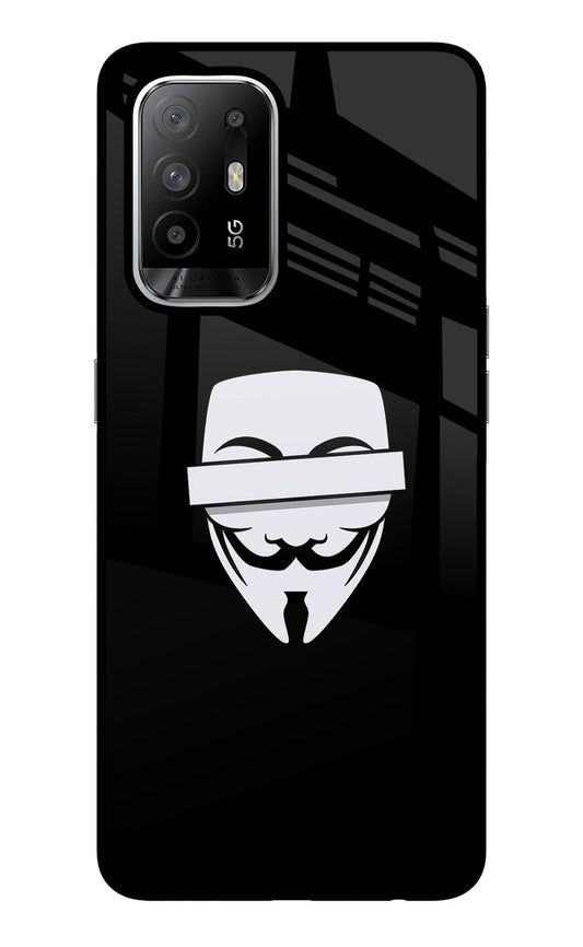 Anonymous Face Oppo F19 Pro+ Glass Case