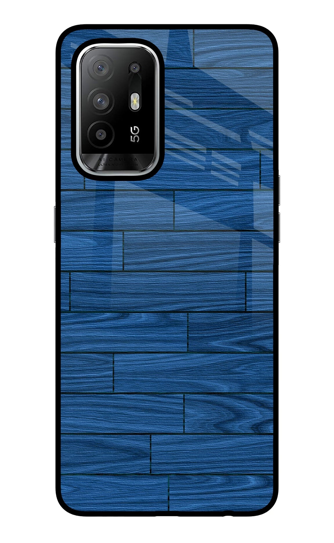 Wooden Texture Oppo F19 Pro+ Glass Case