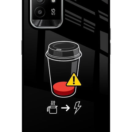 Coffee Oppo F19 Pro+ Glass Case Back Cover by Casekaro