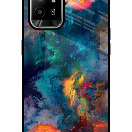 Artwork Paint Oppo F19 Pro+ Glass Case Back Cover by Casekaro