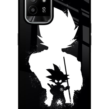 Goku Shadow Oppo F19 Pro+ Glass Case Back Cover by Casekaro