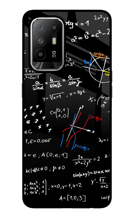 Mathematics Formula Oppo F19 Pro+ Glass Case