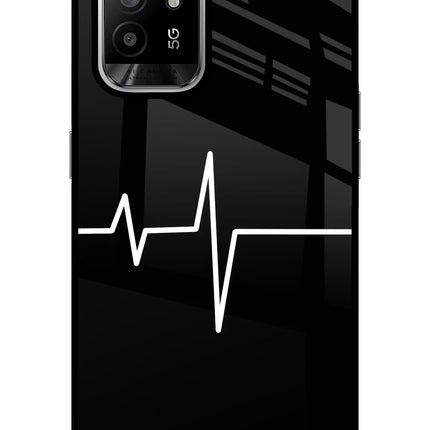 Heart Beats Oppo F19 Pro+ Glass Case Back Cover by Casekaro