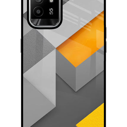 Abstract Oppo F19 Pro+ Glass Case Back Cover by Casekaro