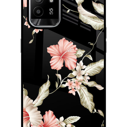 Flowers Oppo F19 Pro+ Glass Case Back Cover by Casekaro