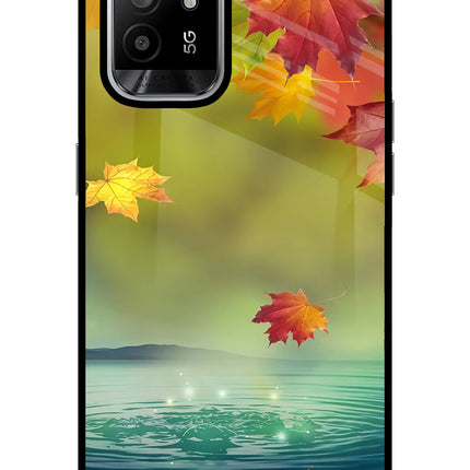 Flowers Oppo F19 Pro+ Glass Case Back Cover by Casekaro