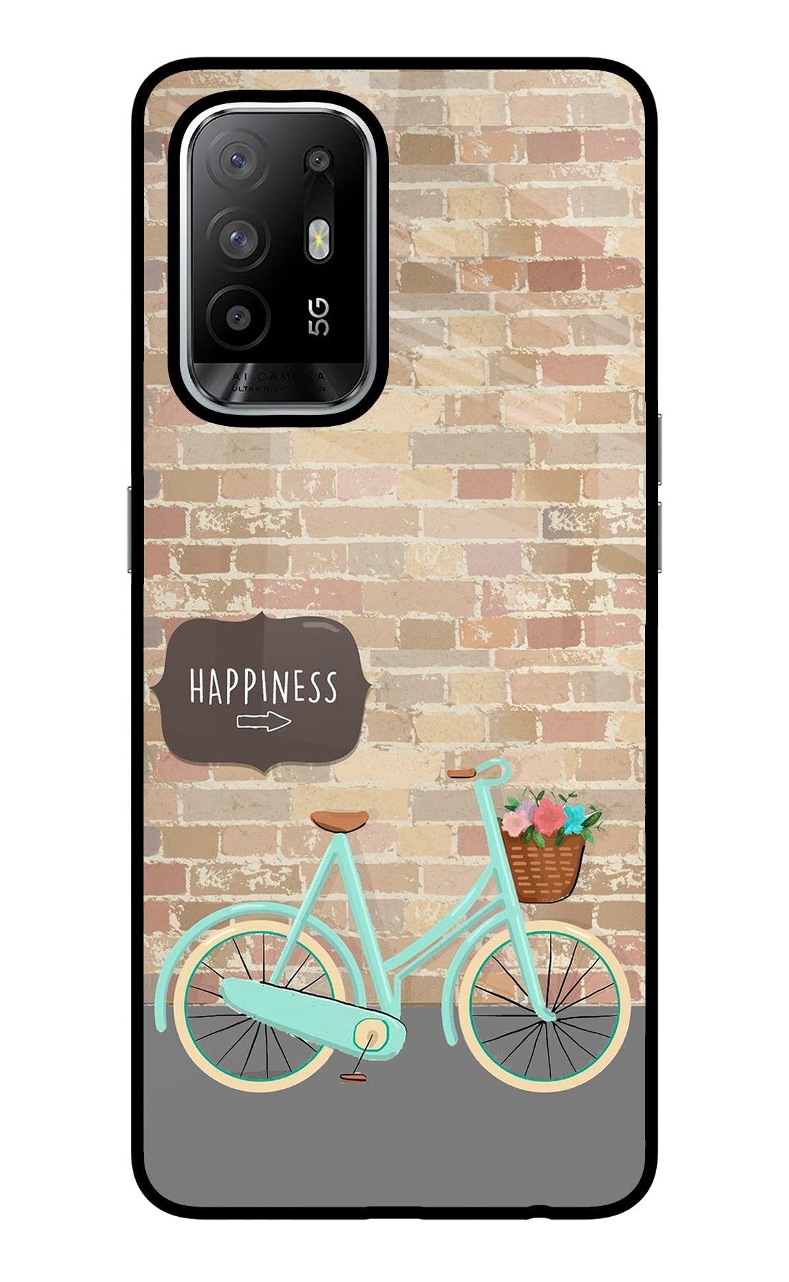 Happiness Artwork Oppo F19 Pro+ Back Cover