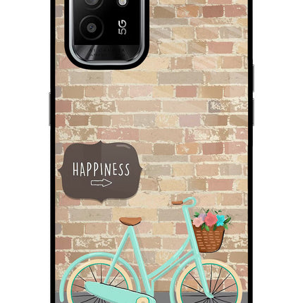 Happiness Artwork Oppo F19 Pro+ Glass Case Back Cover by Casekaro