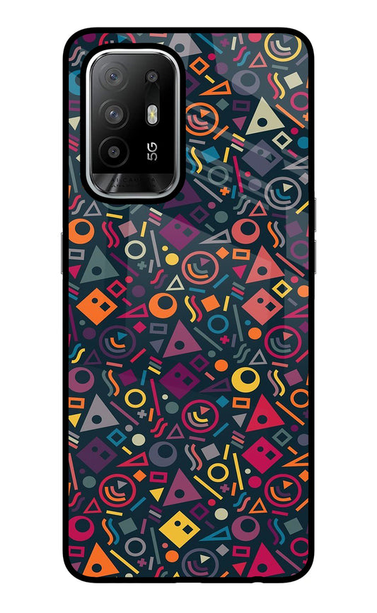 Geometric Abstract Oppo F19 Pro+ Glass Case