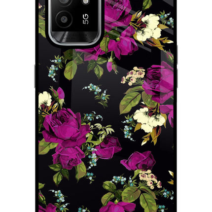 Flowers Oppo F19 Pro+ Glass Case Back Cover by Casekaro
