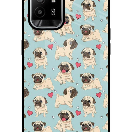 Pug Dog Oppo F19 Pro+ Glass Case
