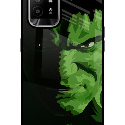 HULK Oppo F19 Pro+ Glass Case Back Cover by Casekaro
