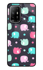 Elephants Oppo F19 Pro+ Glass Case
