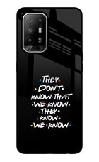 FRIENDS Dialogue Oppo F19 Pro+ Glass Case