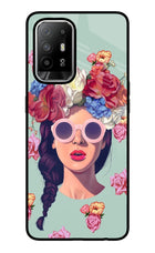 Pretty Girl Oppo F19 Pro+ Glass Case