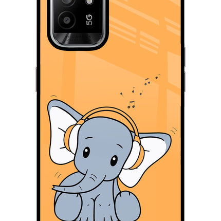 High On Music Oppo F19 Pro+ Glass Case Back Cover by Casekaro