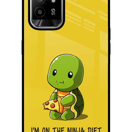 I'm on Ninja Diet Oppo F19 Pro+ Glass Case Back Cover by Casekaro