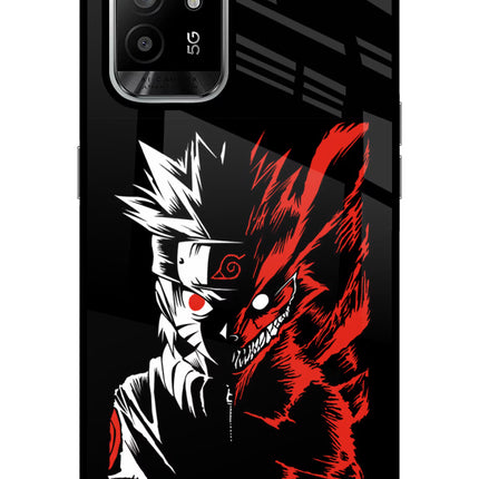 Naruto Two Face Oppo F19 Pro+ Glass Case Back Cover by Casekaro