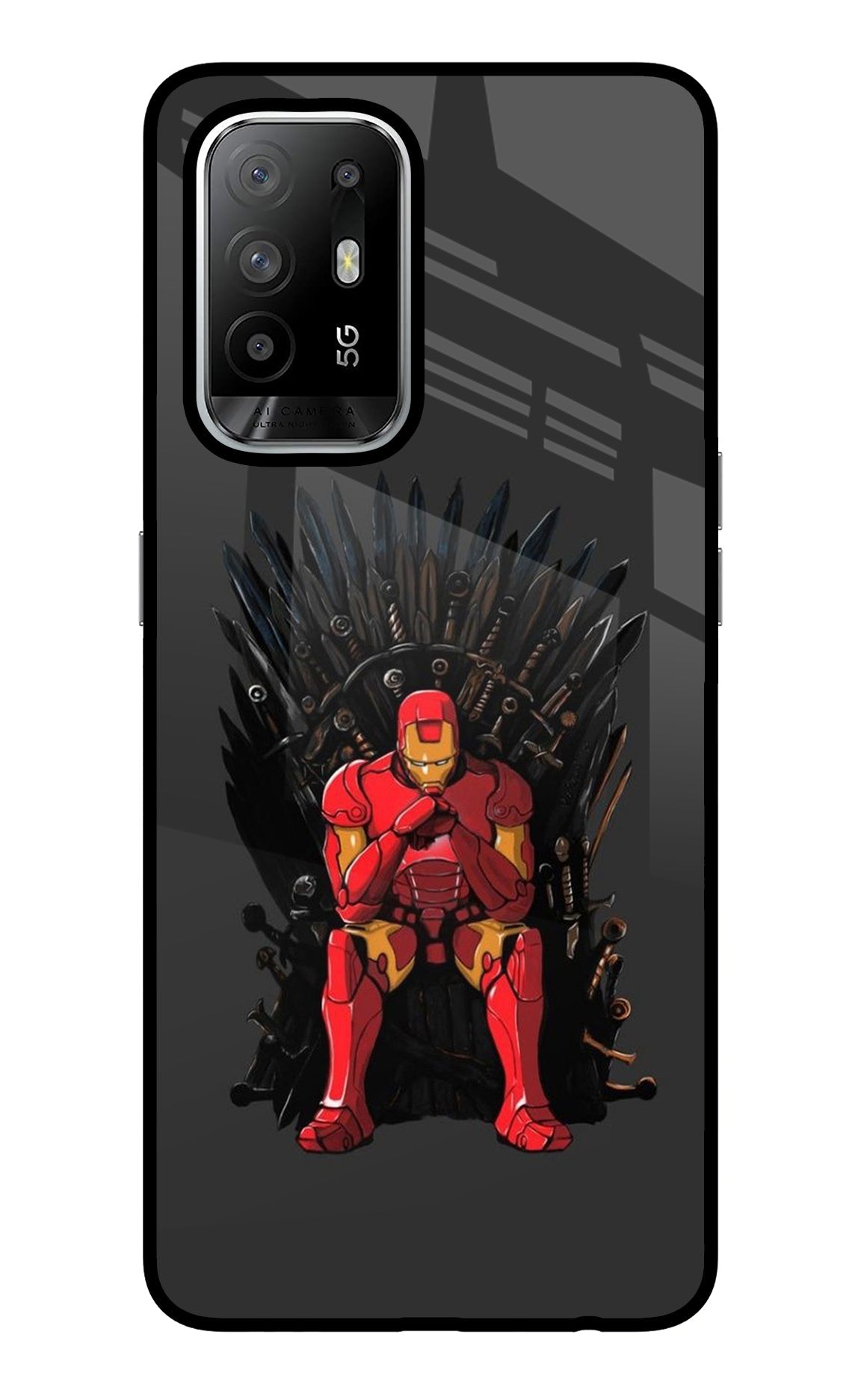 Ironman Throne Oppo F19 Pro+ Back Cover