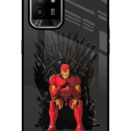 Ironman Throne Oppo F19 Pro+ Glass Case Back Cover by Casekaro