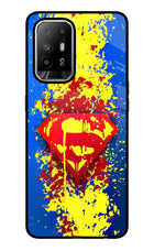 Superman logo Oppo F19 Pro+ Glass Case