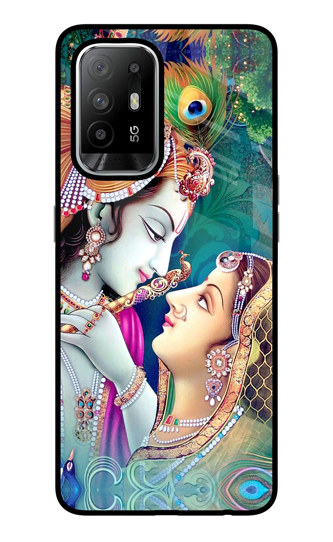 Lord Radha Krishna Oppo F19 Pro+ Glass Case