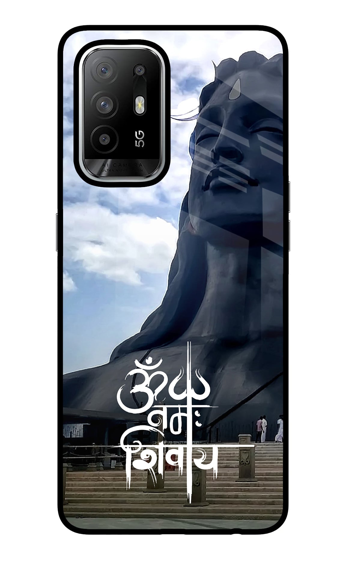 Om Namah Shivay Oppo F19 Pro+ Glass Case