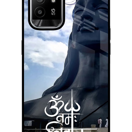 Om Namah Shivay Oppo F19 Pro+ Glass Case Back Cover by Casekaro