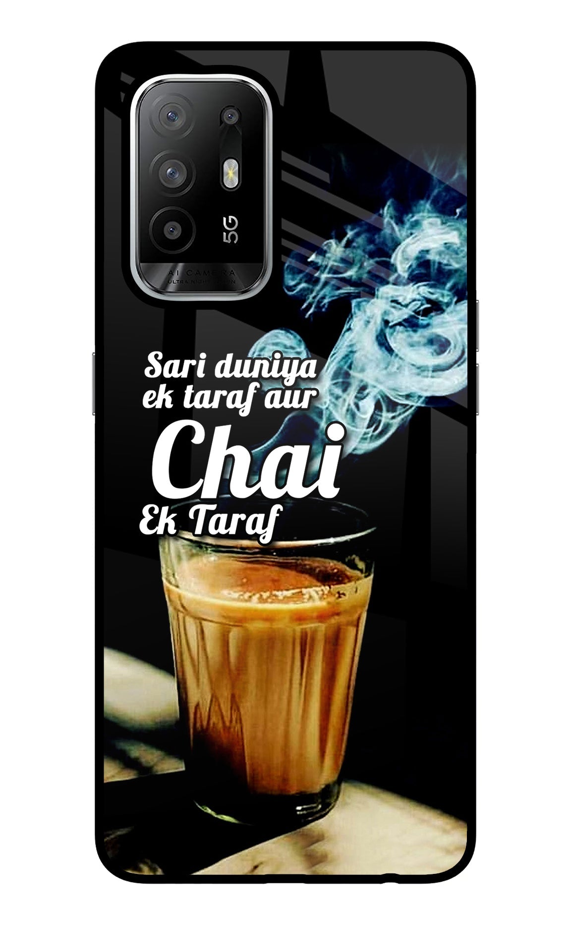 Chai Ek Taraf Quote Oppo F19 Pro+ Back Cover