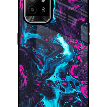 Abstract Oppo F19 Pro+ Glass Case Back Cover by Casekaro