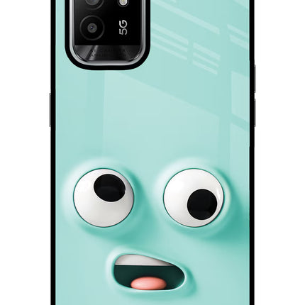 Funny Cartoon Oppo F19 Pro+ Glass Case Back Cover by Casekaro