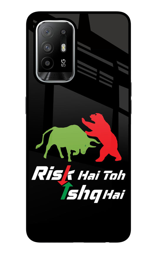 Risk Hai Toh Ishq Hai Oppo F19 Pro+ Glass Case