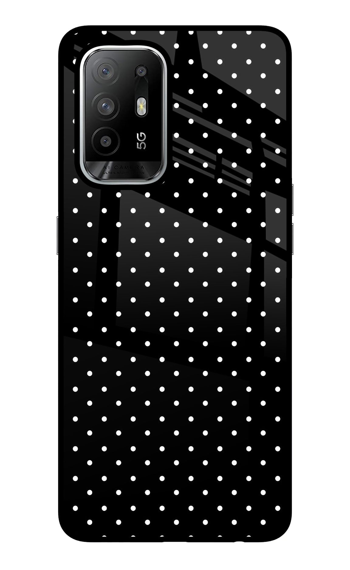 White Dots Oppo F19 Pro+ Back Cover