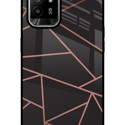 Geometric Pattern Oppo F19 Pro+ Glass Case Back Cover by Casekaro