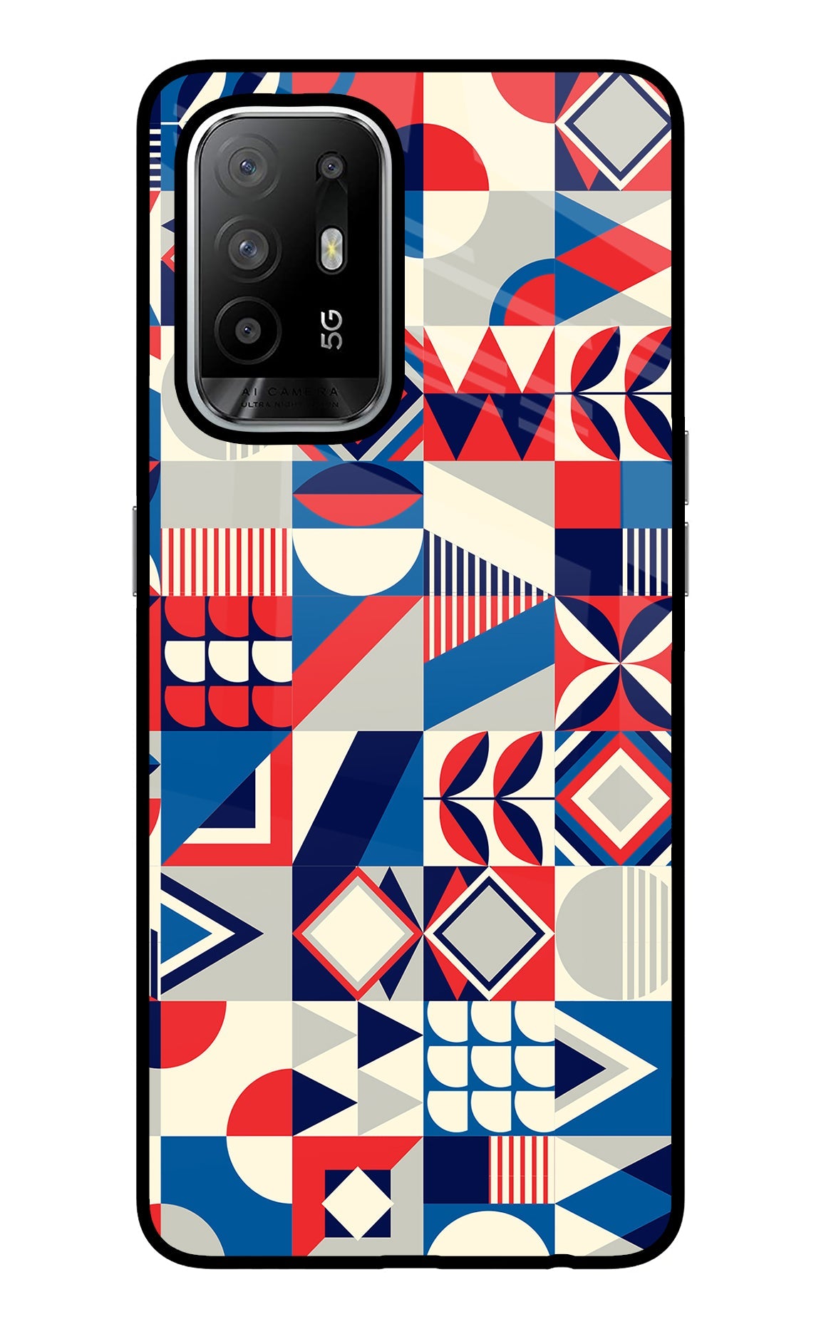 Colorful Pattern Oppo F19 Pro+ Back Cover