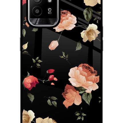 Flowers Oppo F19 Pro+ Glass Case Back Cover by Casekaro
