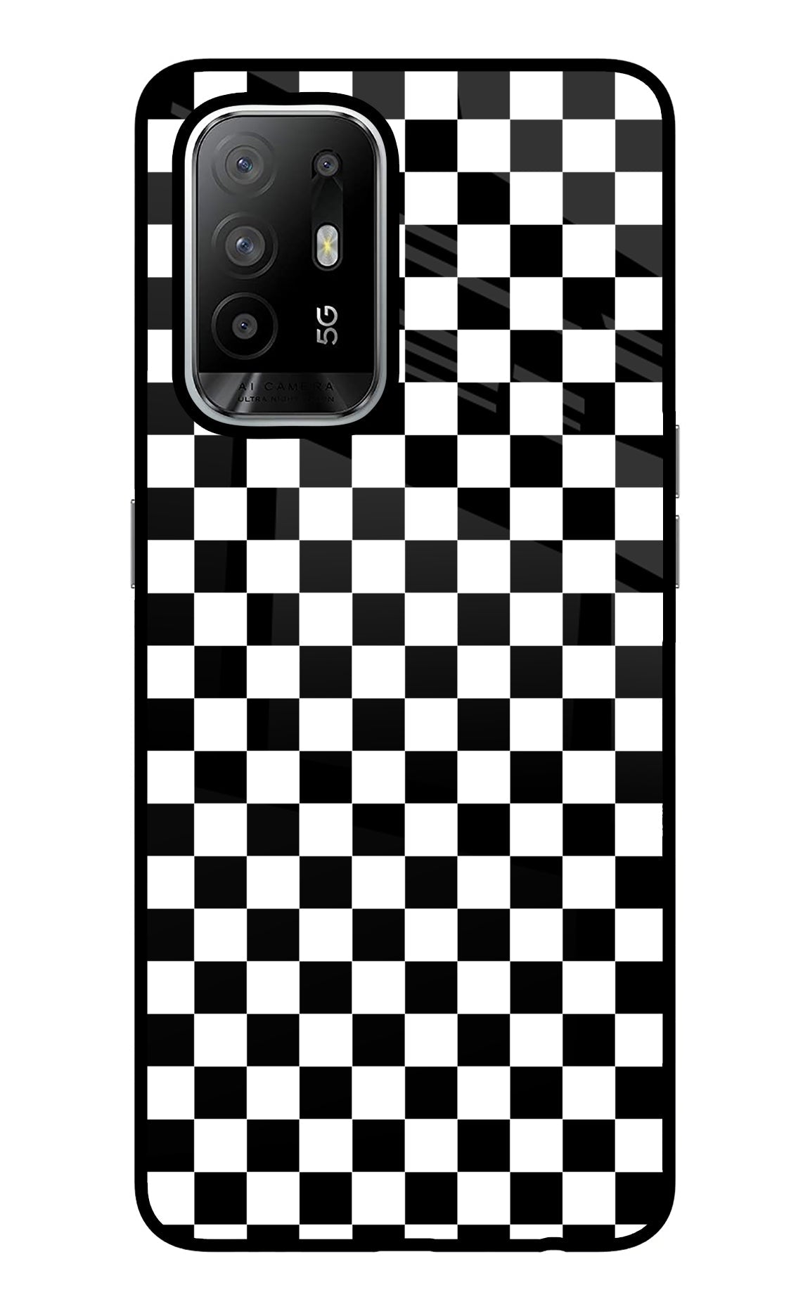 Chess Board Oppo F19 Pro+ Glass Case