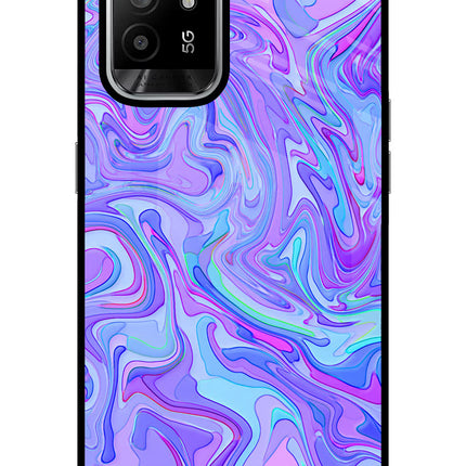 Glitter Oppo F19 Pro+ Glass Case Back Cover by Casekaro